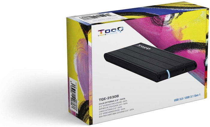 TOOQ TQE-2530B Caja para Disco Duro 2.5'' SATA USB 3.0 Negra